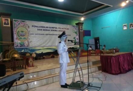 Pelantikan Pamong baru desa Wirokerten