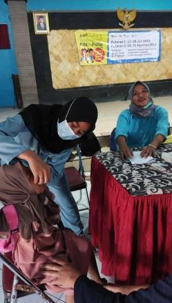 Kalurahan wirokerten gelar Pekan imunisasi Nasional Polio 